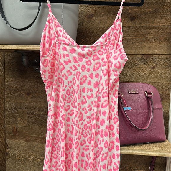 Betsey Johnson Pink and White Animal Print Dress - Picture 7 of 8